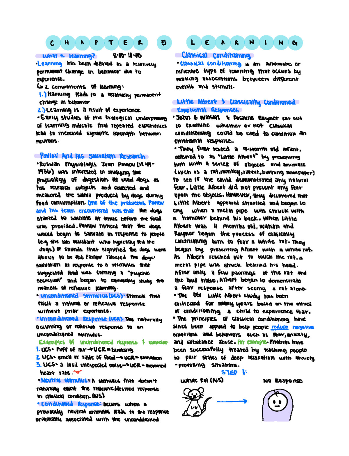 Chapter 5 learning - C H A P T E R 5 L E A R N I N G whatis learning ...
