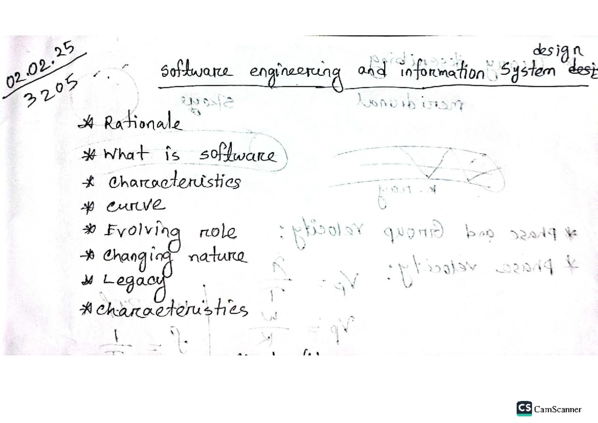 Software Engineering SE 101 Final Exam Extended Notes - Studocu