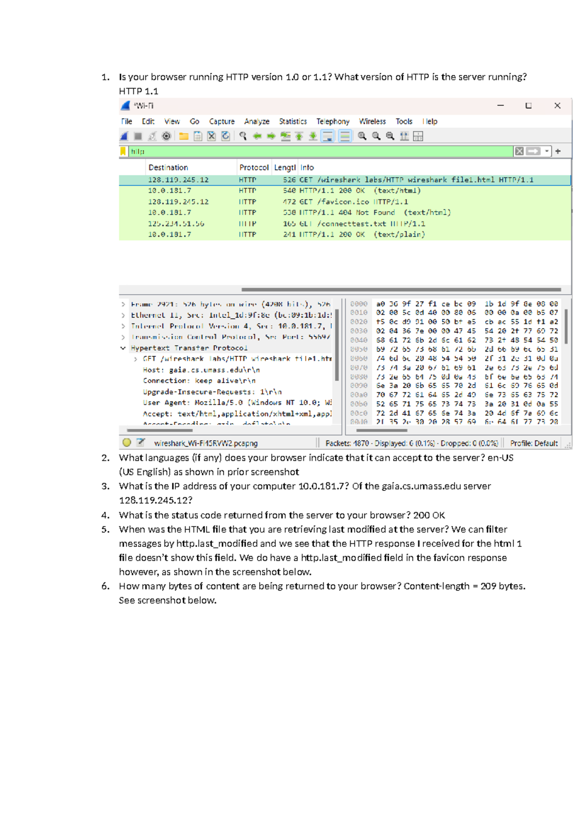 Lab3a - HTTP Response Analysis and Browser Interaction - Studocu