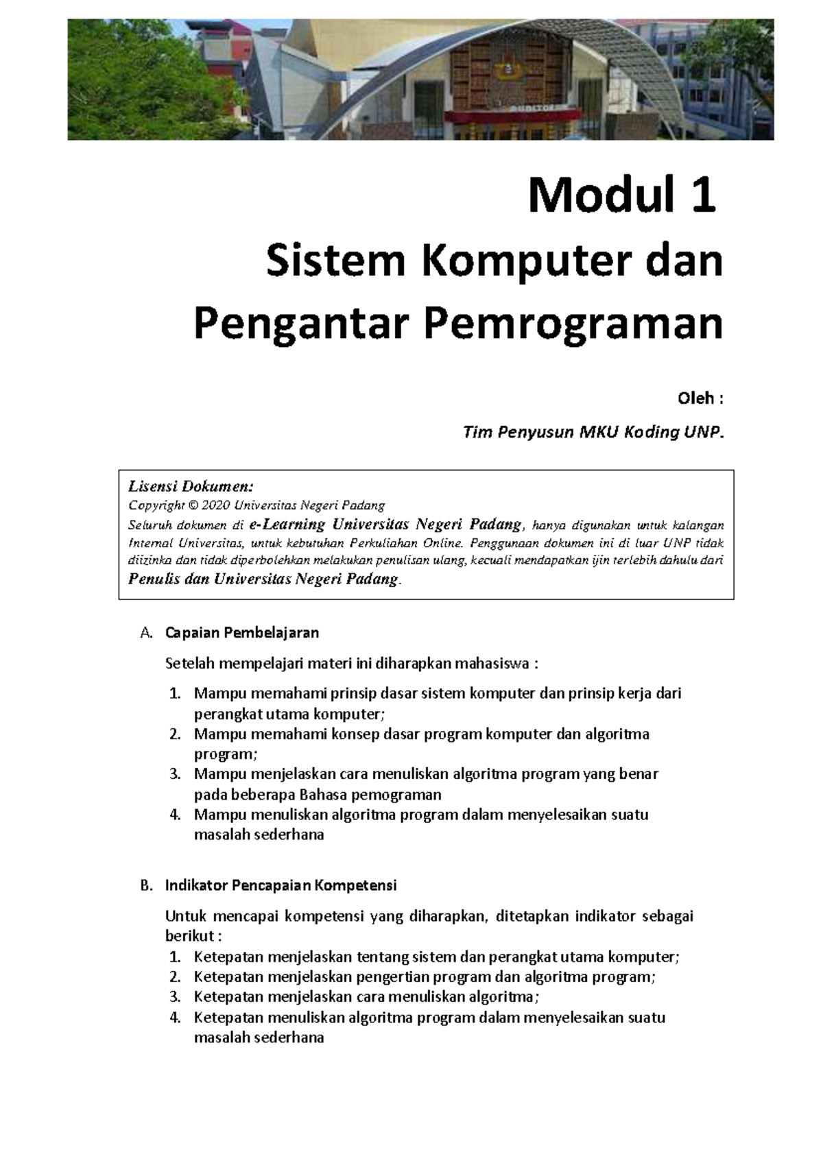 Modul 1: Sistem Komputer dan Pengantar Pemrograman - MKU Koding UNP ...