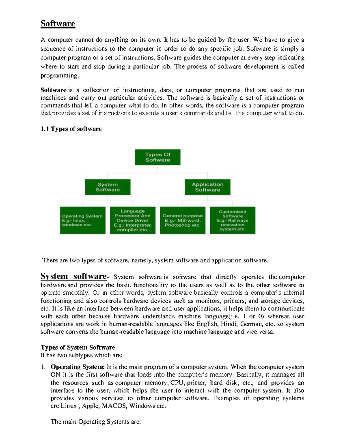 UNIT 2- FOC: Understanding Software and Its Types - Facilitator Book ...