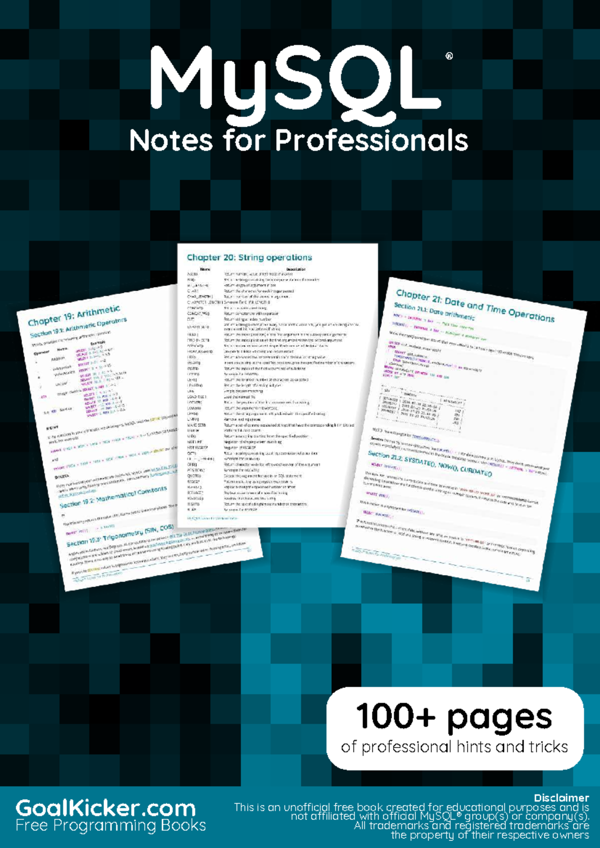 MySQL Notes for Professionals: Tips and Tricks Guide - Studocu