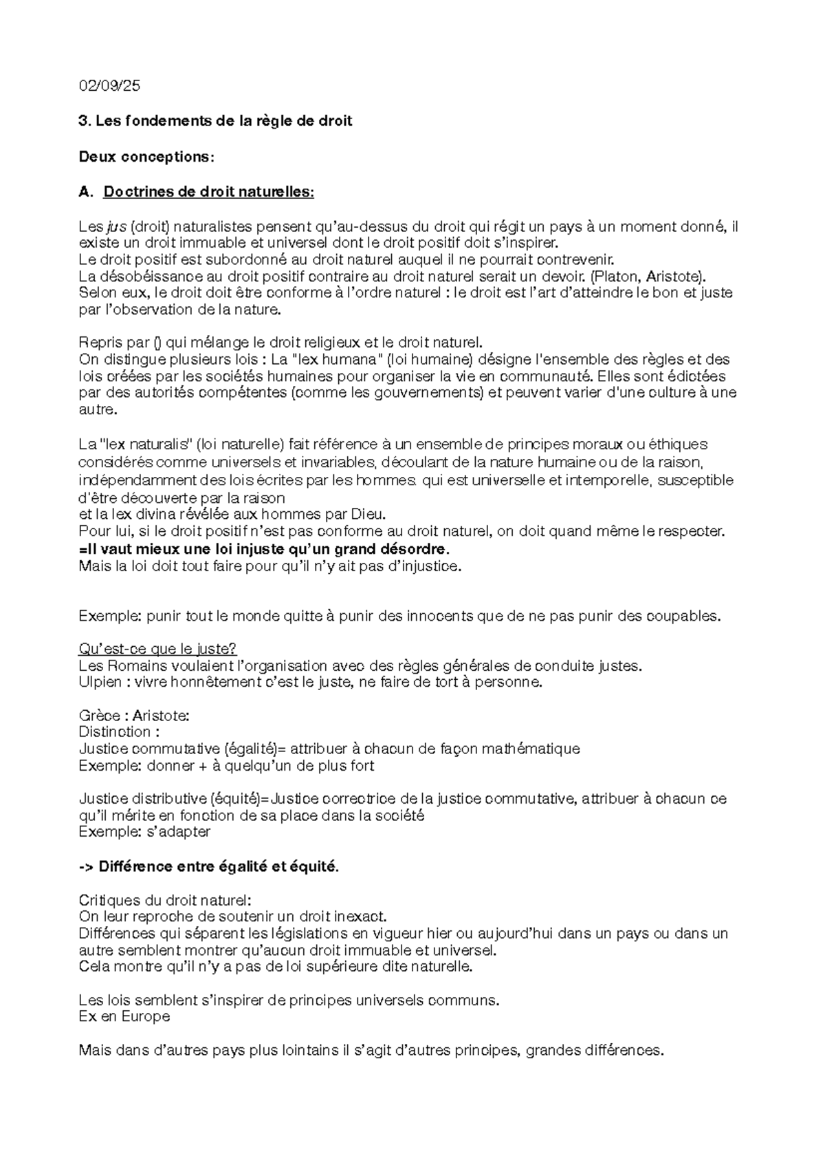 Introduction au droit 2: Fondements et Doctrines Juridiques - Studocu