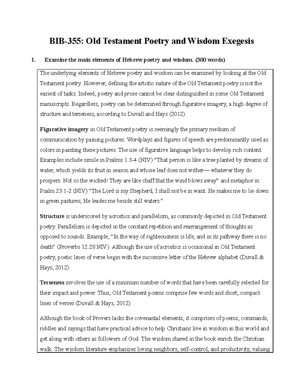 Exegetical Paper - Author, Audience, and Message Template - Exegetical ...