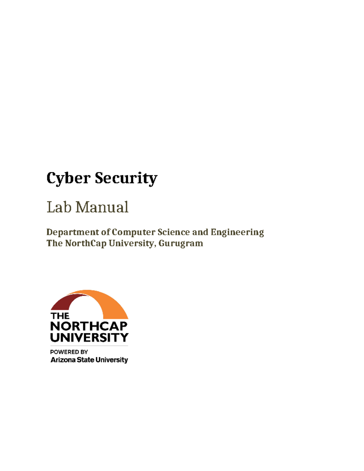 CSL 422 Cyber Security Lab Manual: Comprehensive Student Guide - Studocu