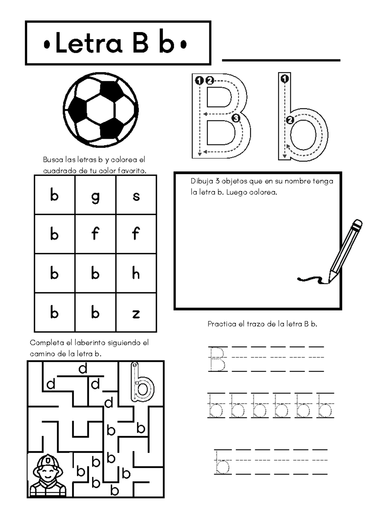 Tarea: Actividades con la Letra B (knlk) - Studocu