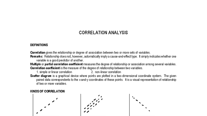 Correlation Analysis: Pearson & Spearman Methods (5.0 Std Cpy) - Studocu