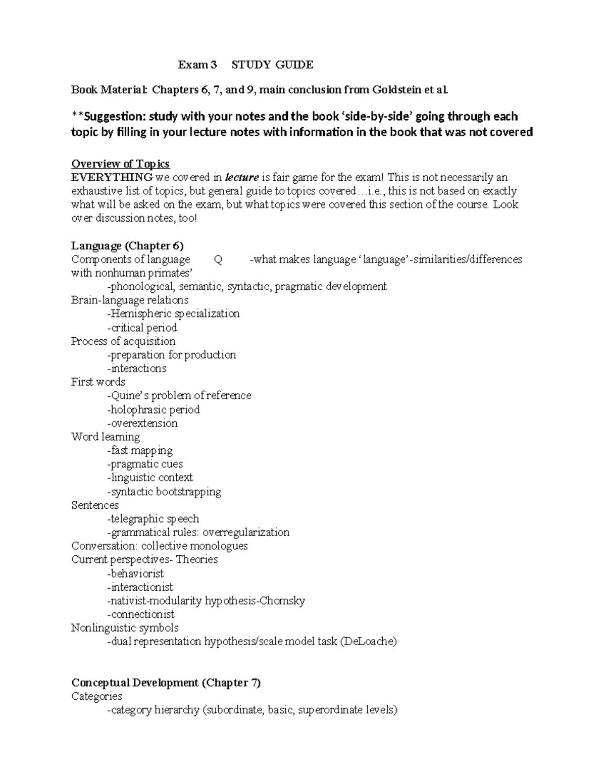 Exam 3 Study Guide: Key Topics from Chapters 6, 7, & 9 - Studocu