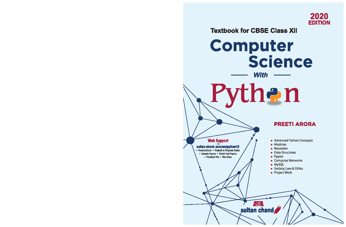 CS 083: Class XII Computer Science with Python - 2020 Edition Summary ...