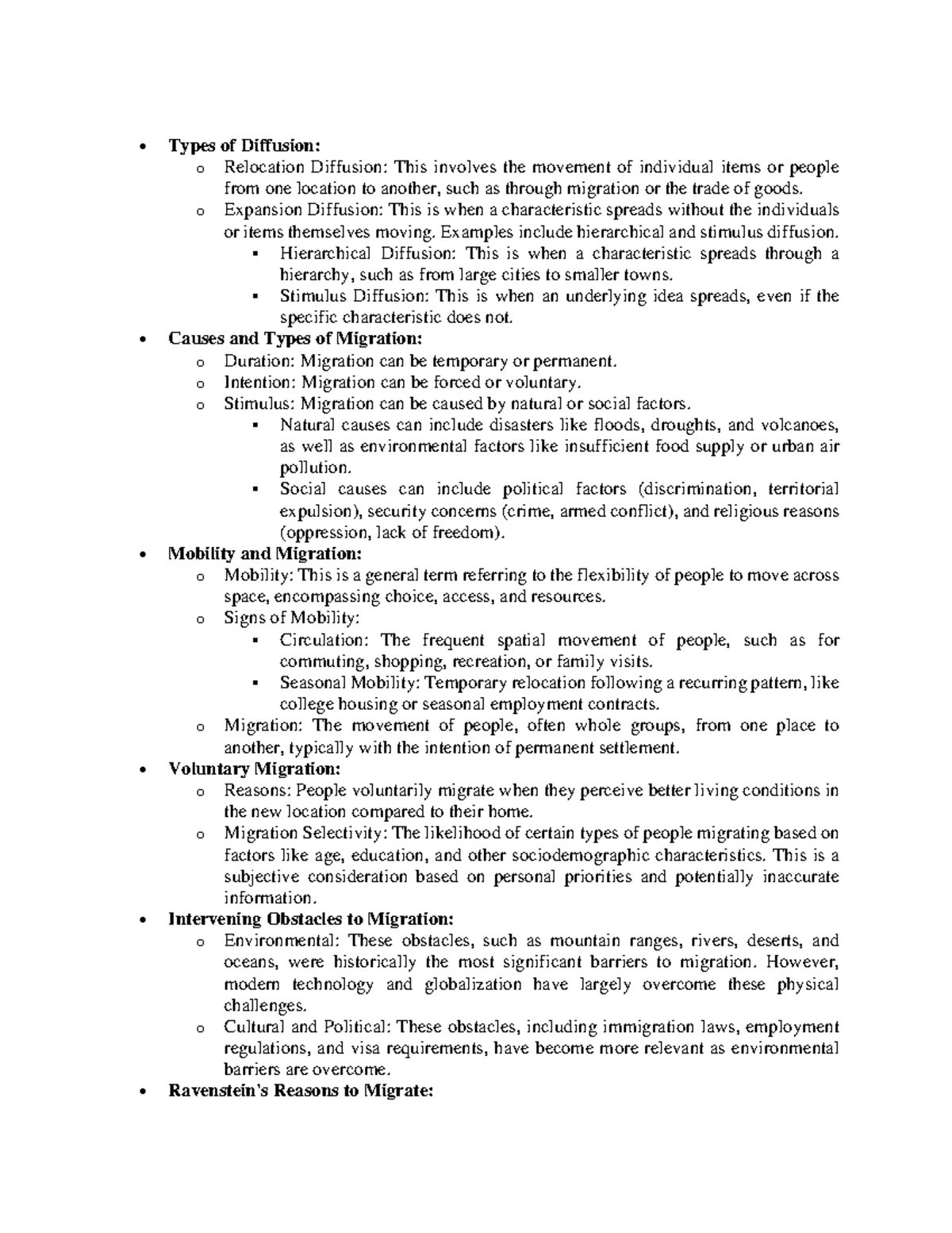 Migration Geographies: Understanding Patterns and Impacts (GEOG 254 ...