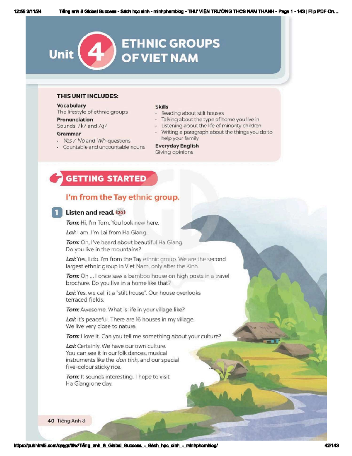 Unit 4 grade 8 vocab - vcab - 12:55 Tiéng anh 8 Global Success Sach hoc ...