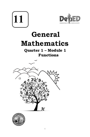Gen Math 11- Q1-Answer Key Modules 5-8 - Answer Key General Mathematics ...