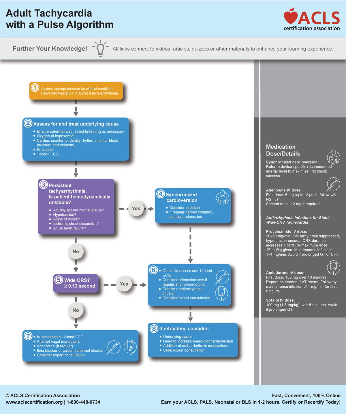 ACLS Adult Tachycardia Management Algorithm: Enhance Your Skills! - Studocu