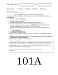 CHEM 101 - UNC Chapel Hill - General Descriptive Chemistry I - Studocu