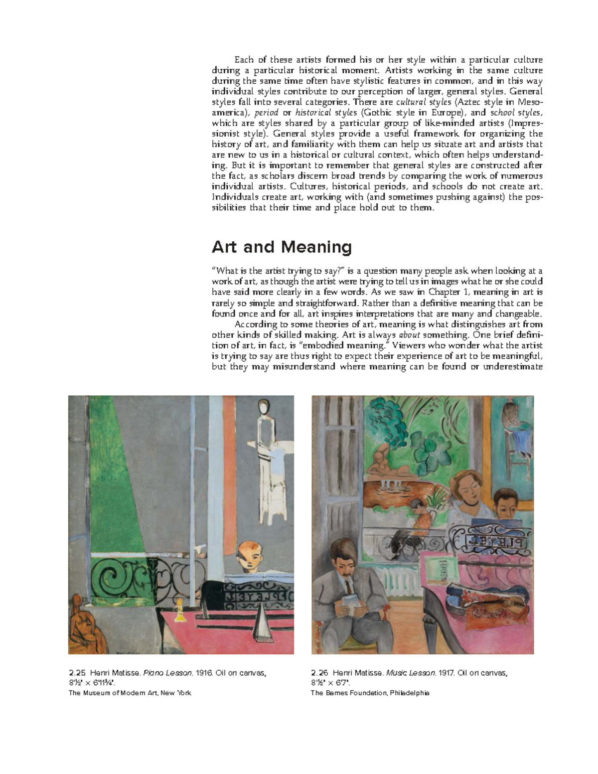 Art Styles and Their Cultural Contexts: Getlein - Form and Content ...