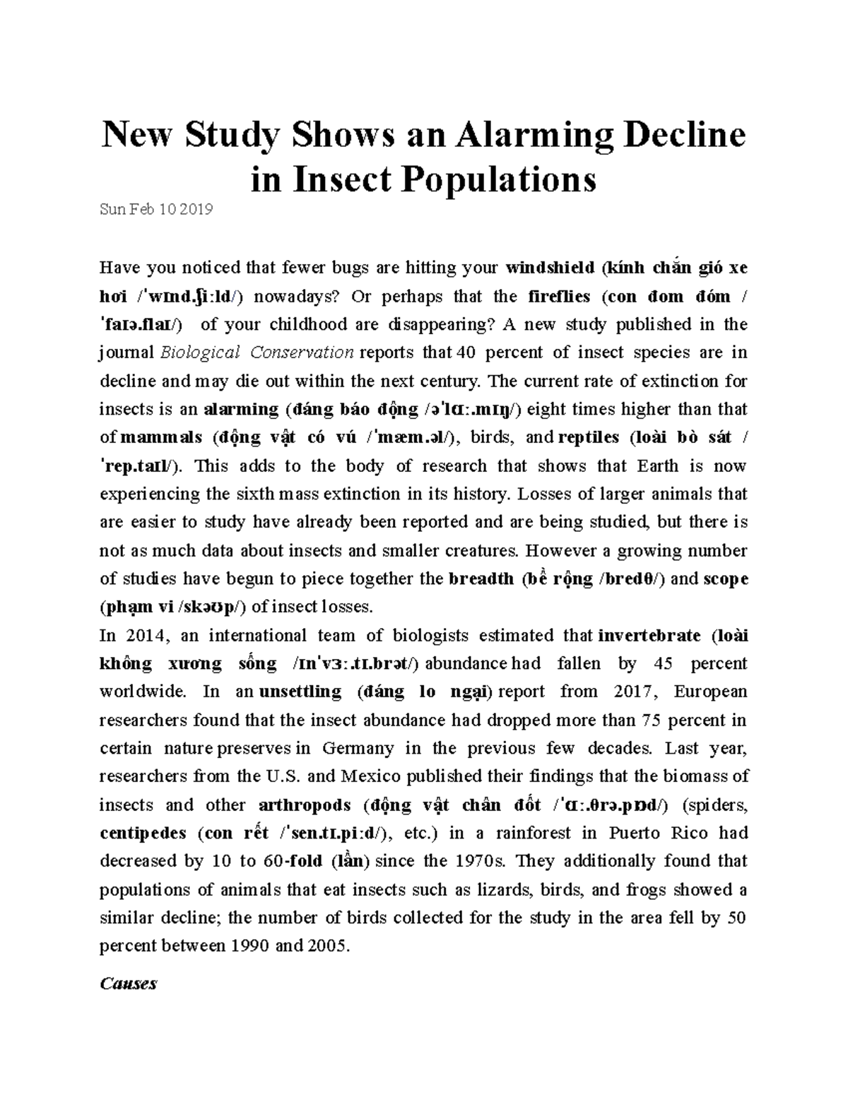 New Study Shows an Alarming Decline in Insect Populations - i ldˈ ɪ ʃ ː ...