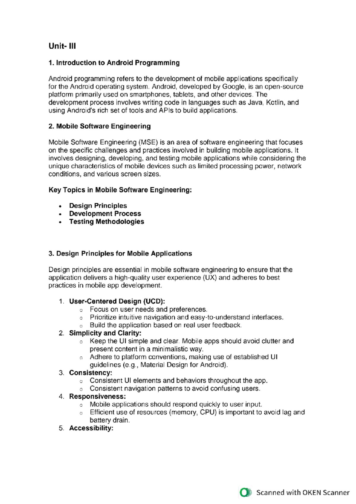 AP unit-3 - Android programming unit 3 - 1. Introduction to Android ...