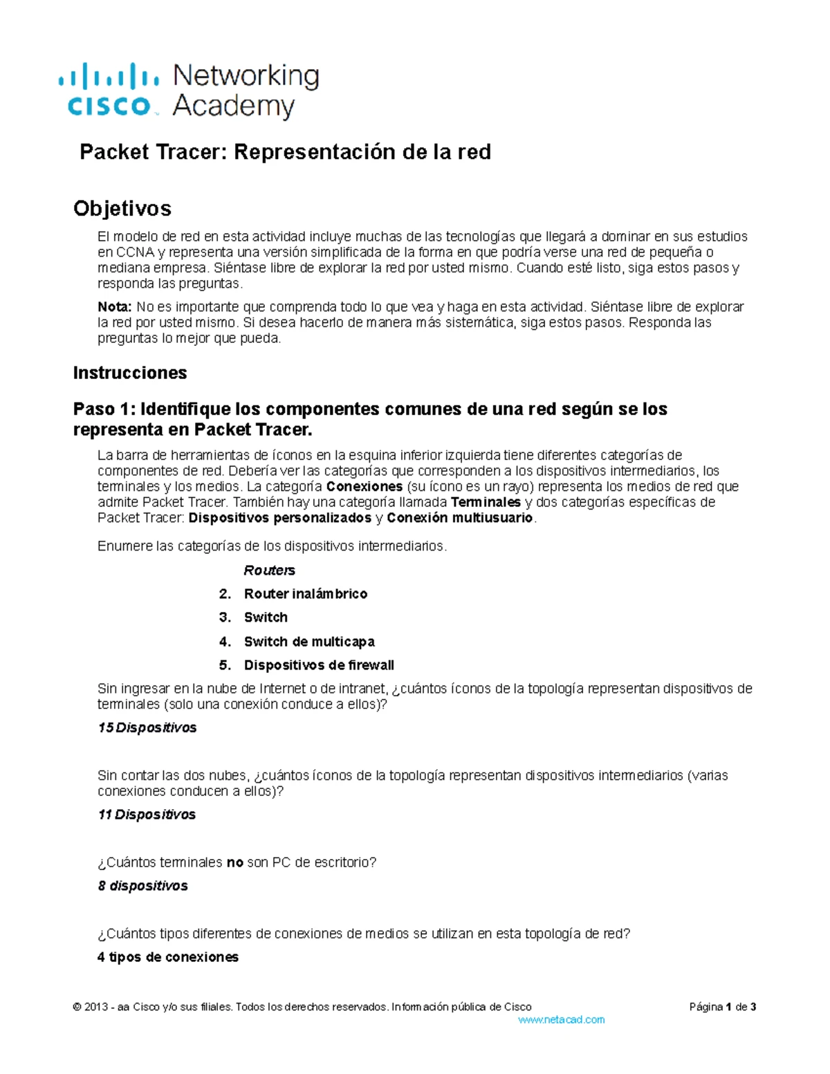 Configuración de Seguridad en Packet Tracer: RTA y SW1 - CCNA 16.4.6 ...