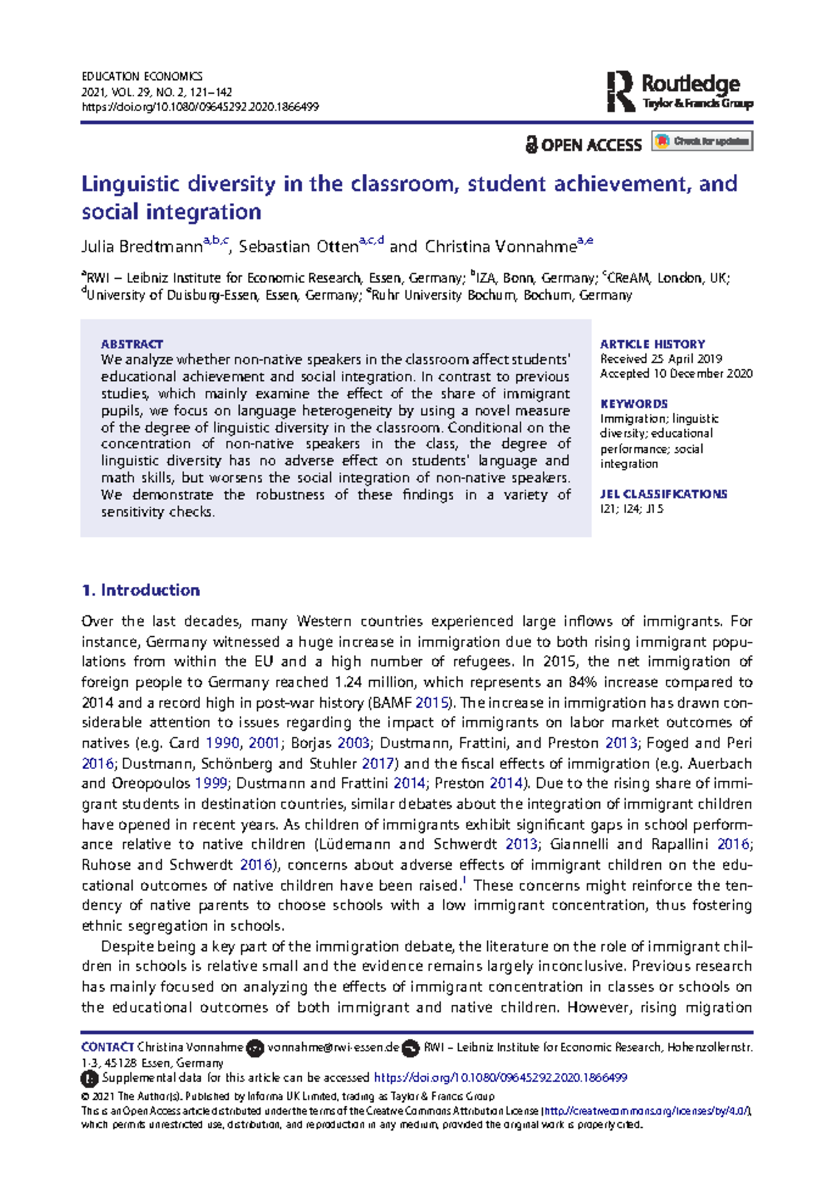 Linguistic Diversity and Its Impact on Student Achievement and ...