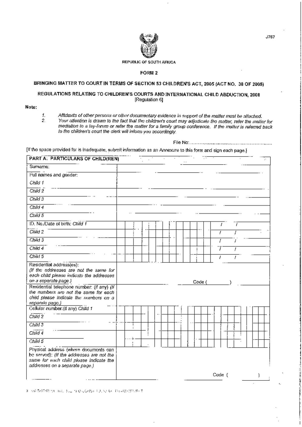 Referral to Children's Court - Form 2 Guide and Instructions - Studocu