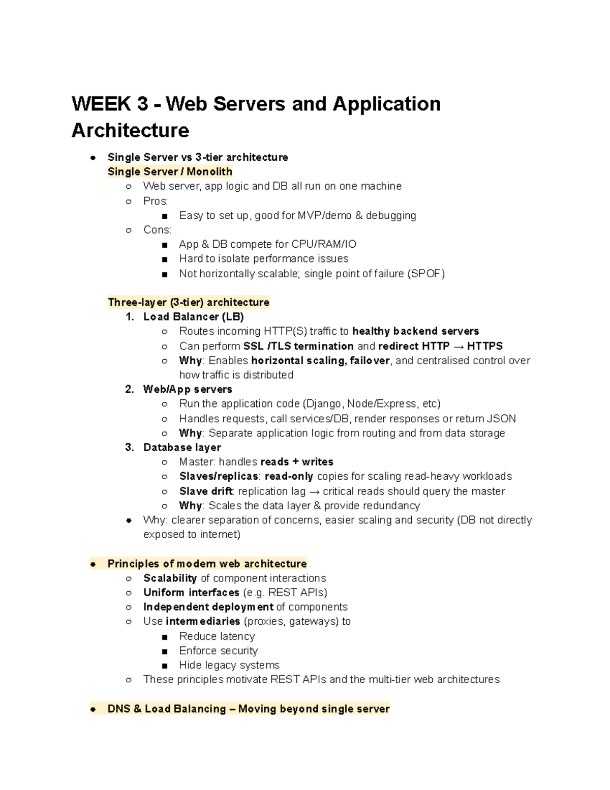 WEEK 3 - Web Servers & App Architecture: Monolith vs. Load Balancing ...