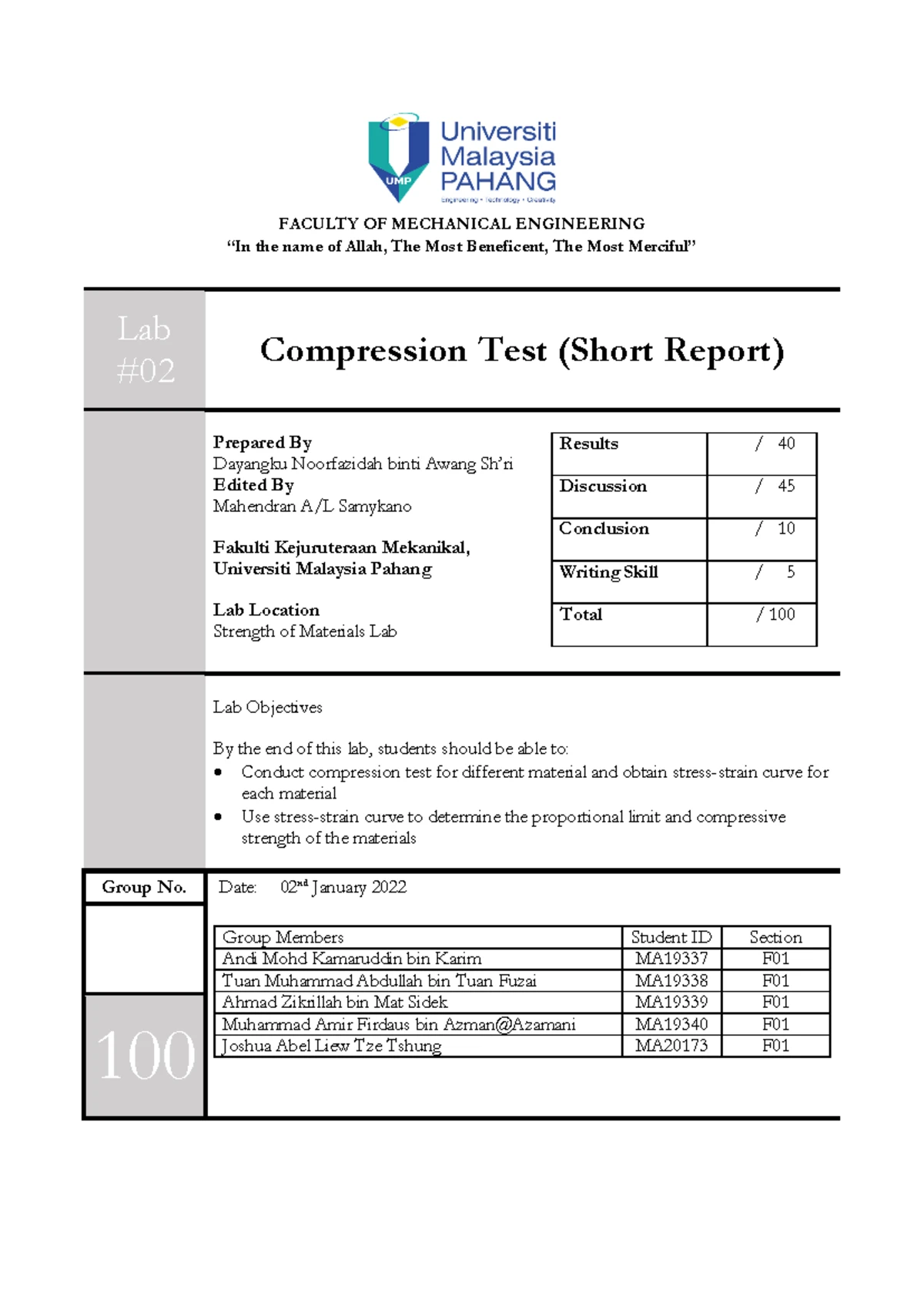 Trolley - lab report - Engineering Ethics BTM 3912 Engineering Ethics ...