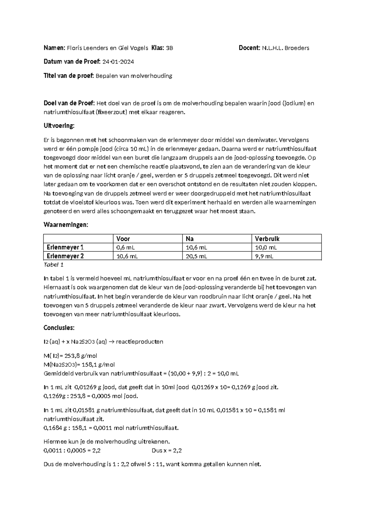 verslag-scheikunde-3b-bepalen-van-molverhouding-proef-3-8-studeersnel