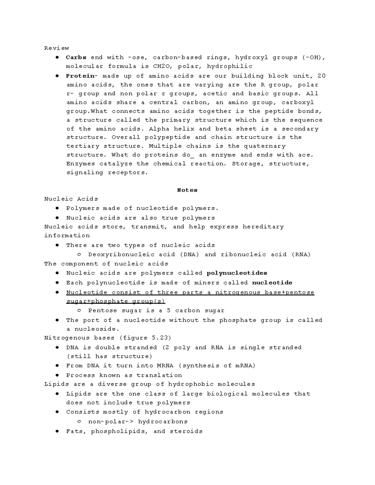 Cell Biology: Structure, Function, and Membranes (BIO 101 Notes ...