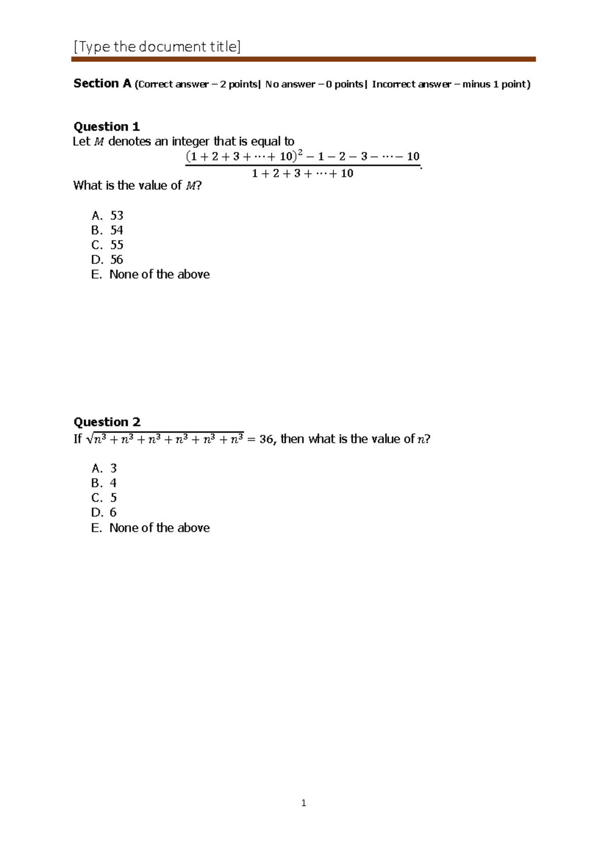 2017 - Simoc Grade 10 Final Exam Questions and Solutions - Studocu