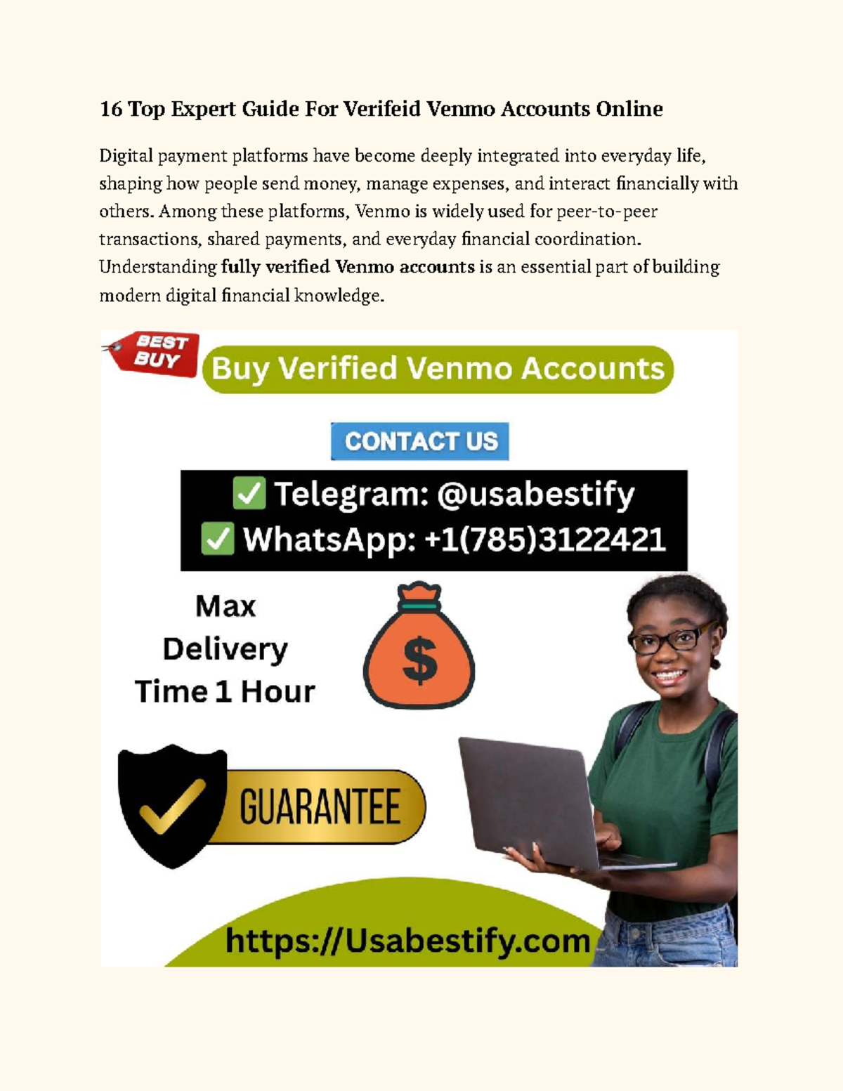 16 Expert Tips for Securing Fully Verified Venmo Accounts Online - Studocu
