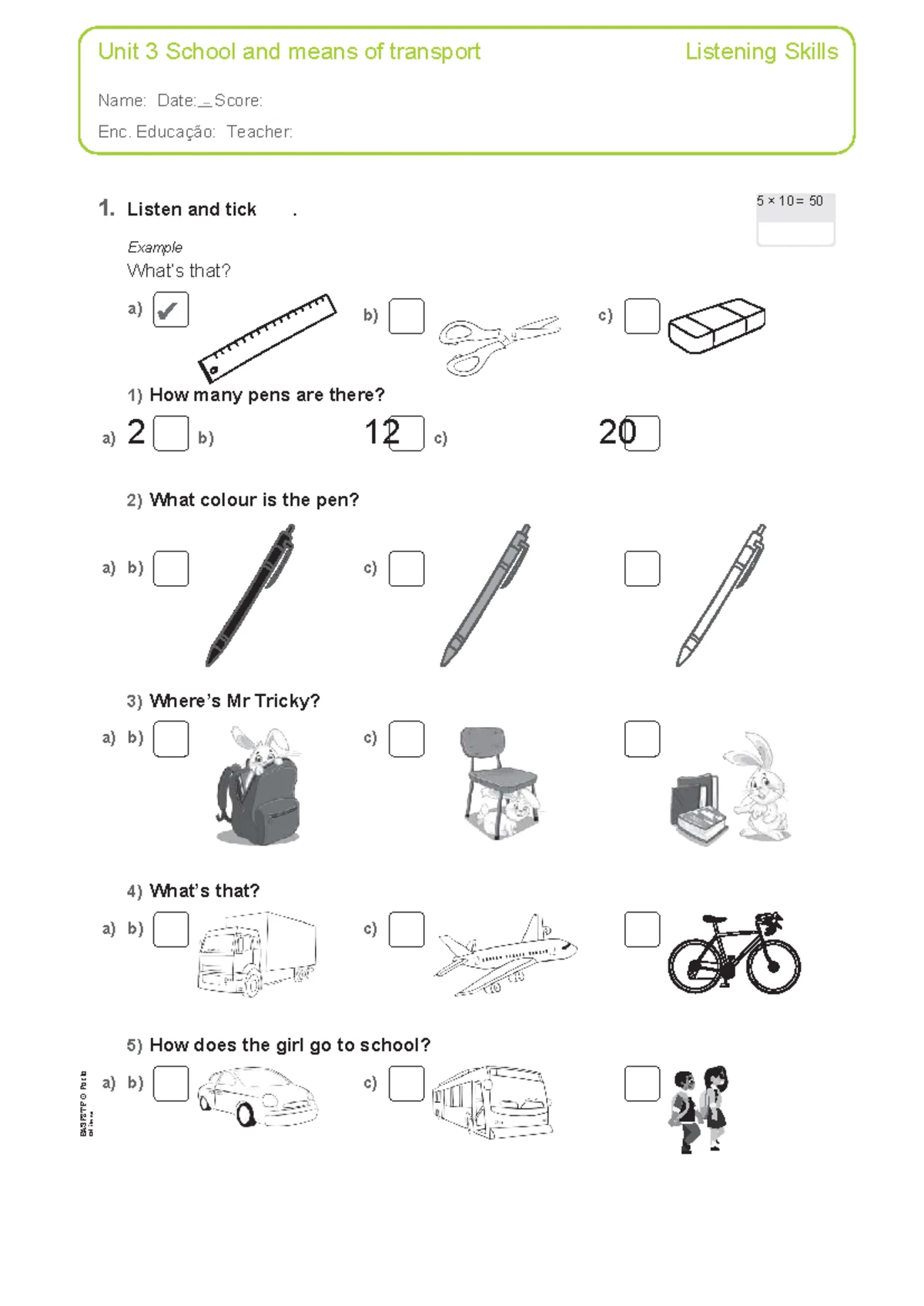 English Worksheet - Connectors: When and While Exercises - Studocu
