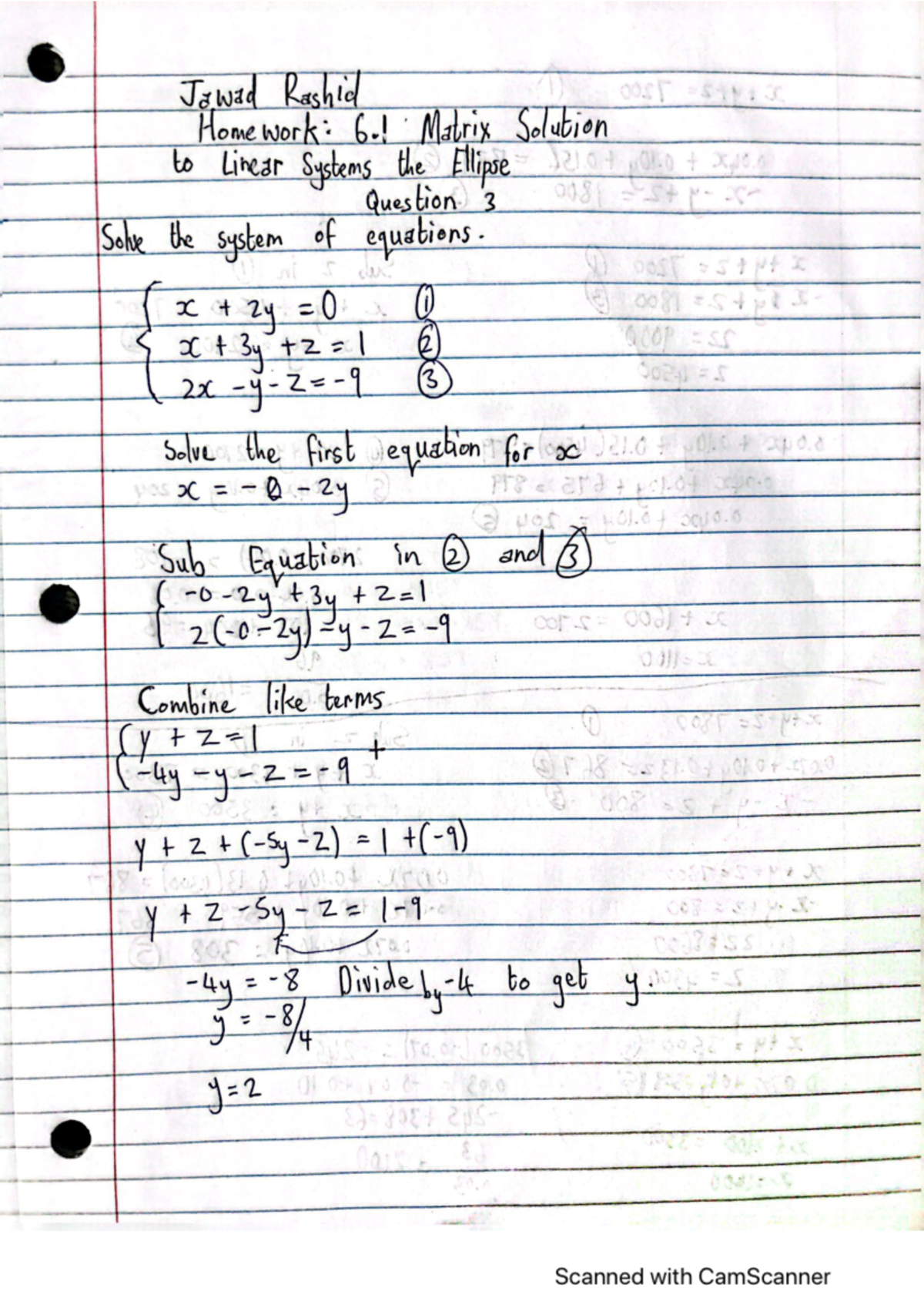 Math 155 6 - Chapter Assignments - Jawad Rashid Homework: 6.! Matrix ...