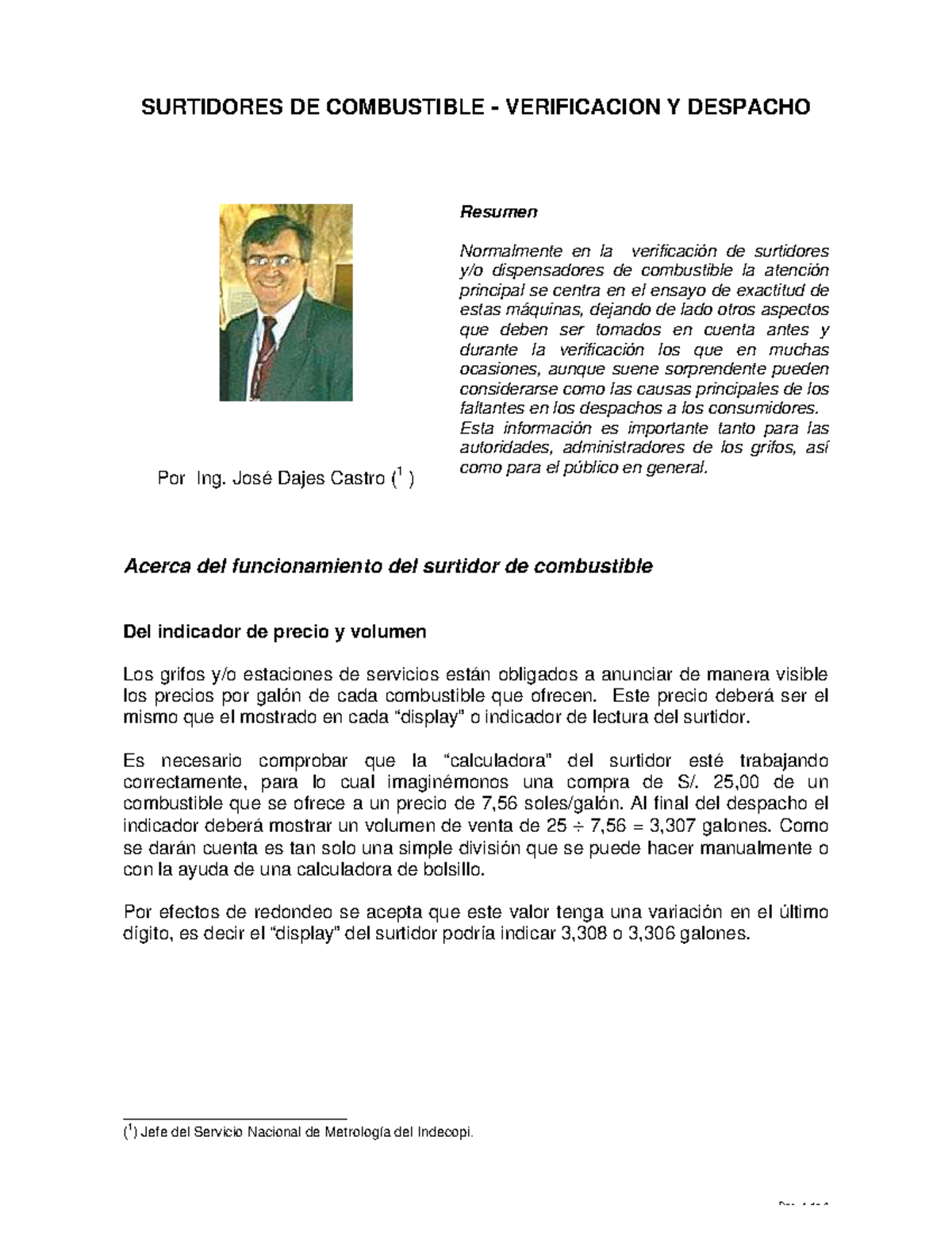 Verificación y Calibración de Surtidores de Combustible: Guía Práctica - Document Preview