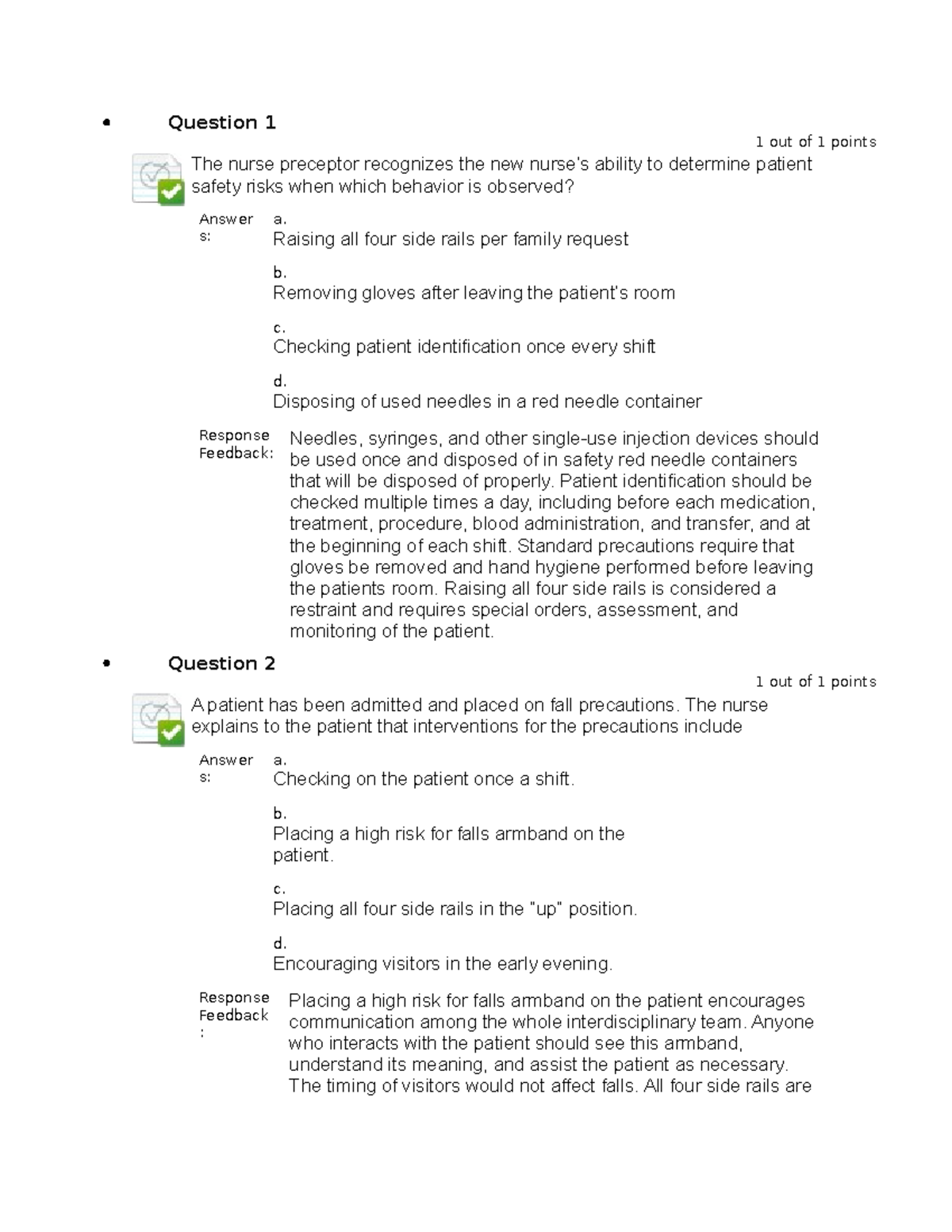 Adrn 1 - Nursing Questions & Answers for Exam Preparation - Studocu