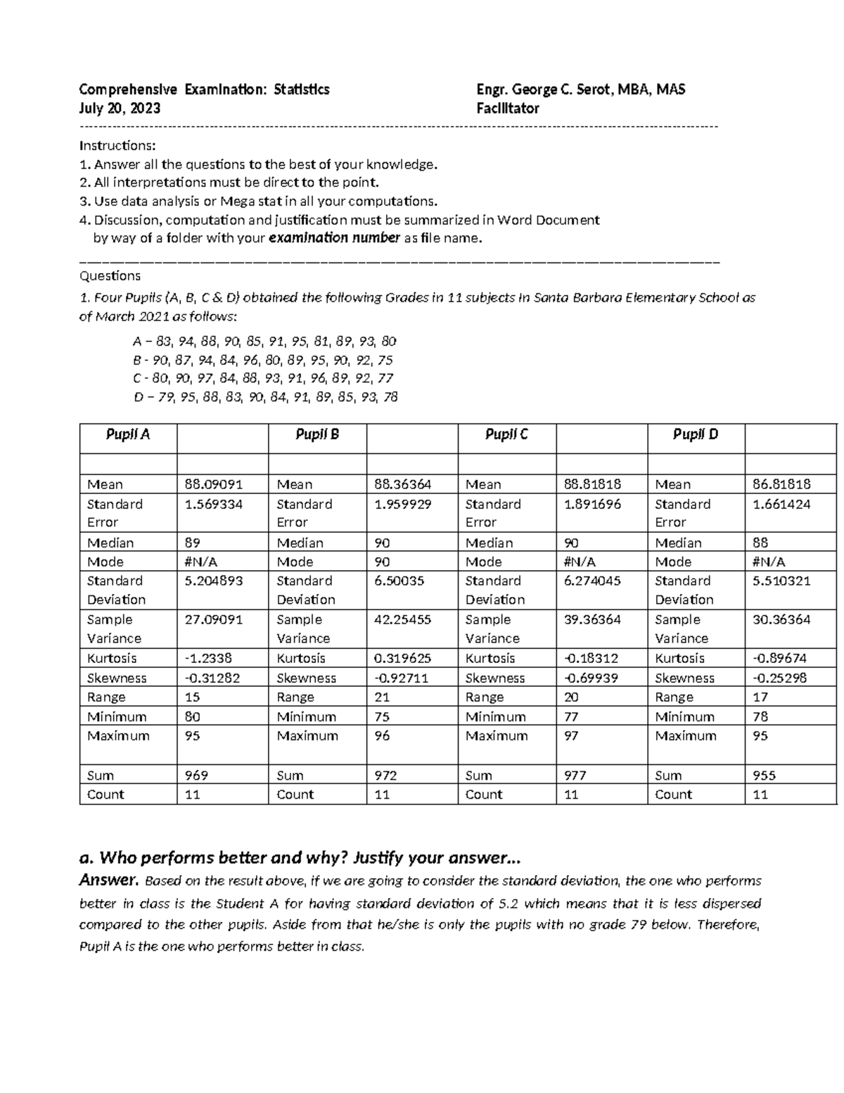 002 - Statistics Lesson Plan 4: Data Analysis & Interpretation Guide ...