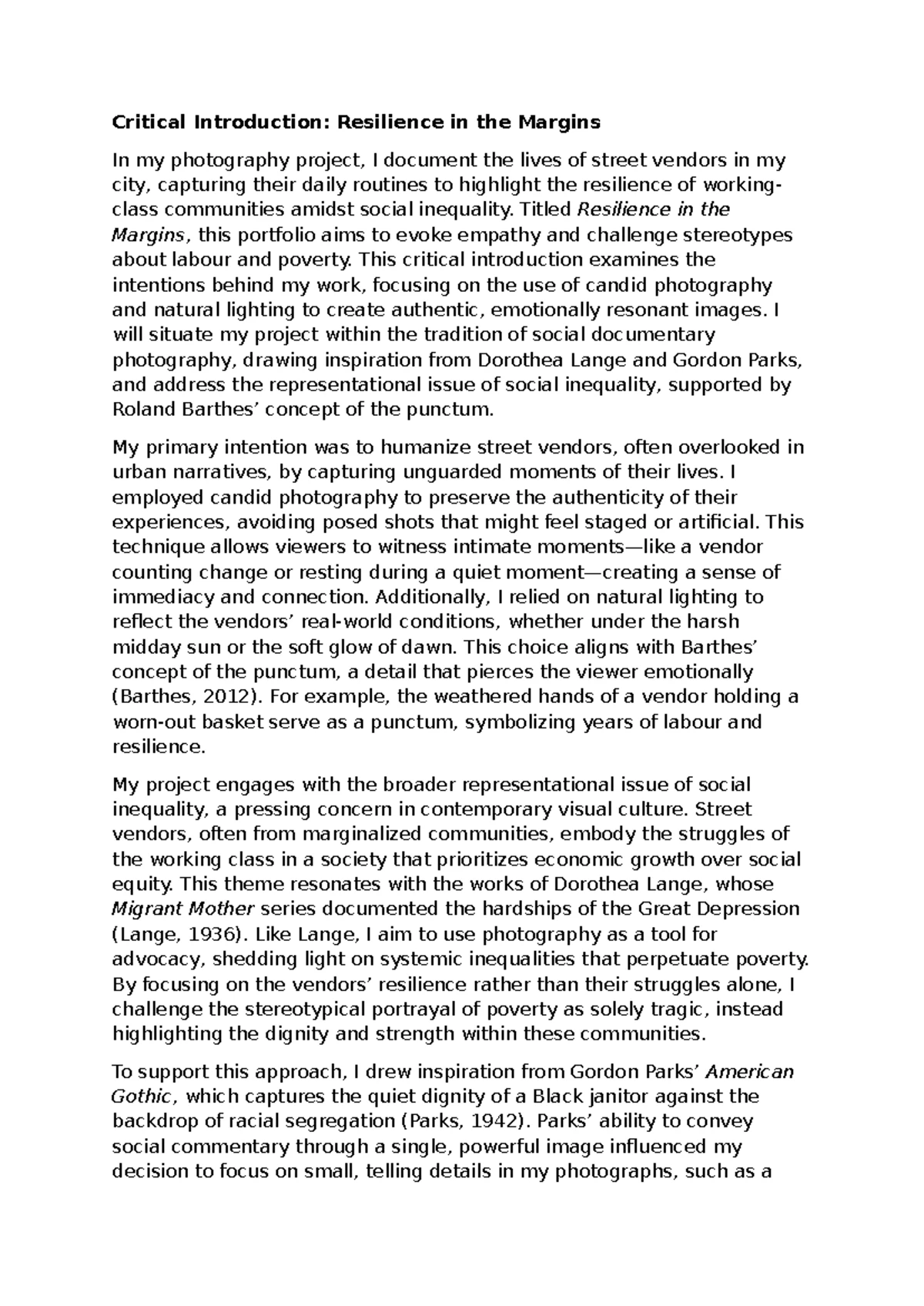 Critical Introduction 1A: Resilience in the Margins of Social ...