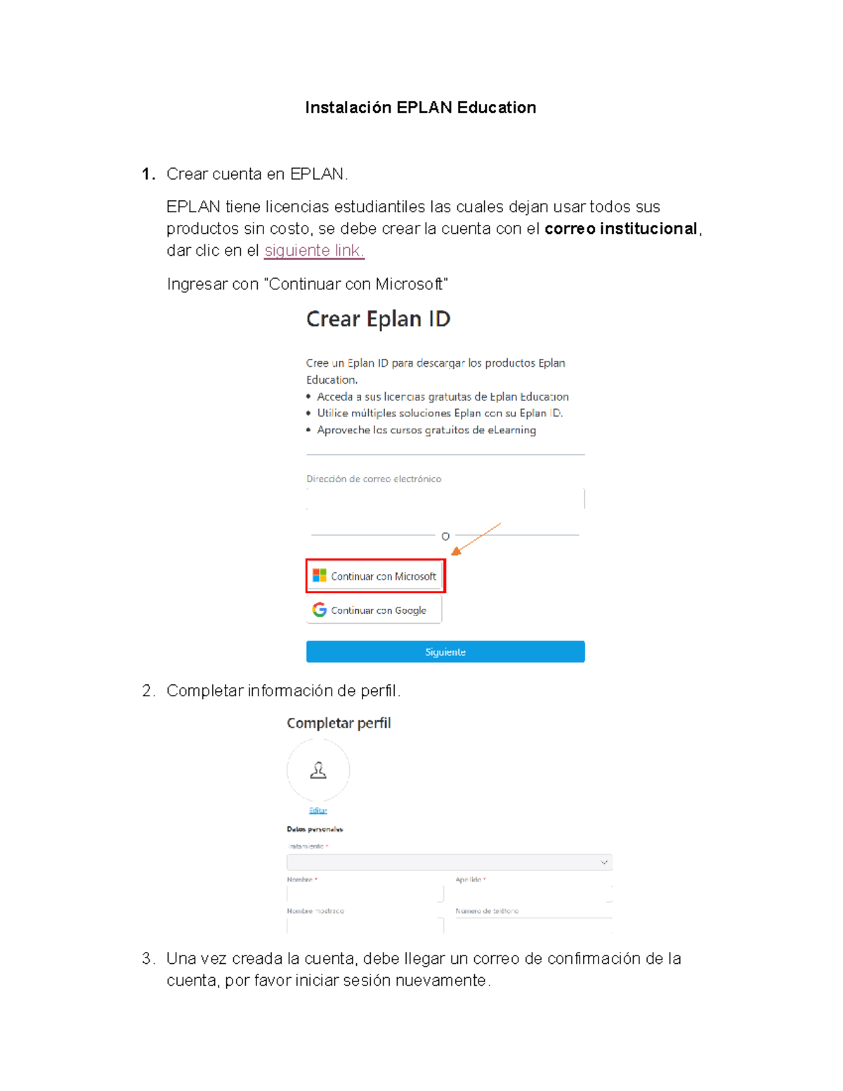 Instalación EPLAN Education: Guía para Crear Cuenta y Activar Licencia ...