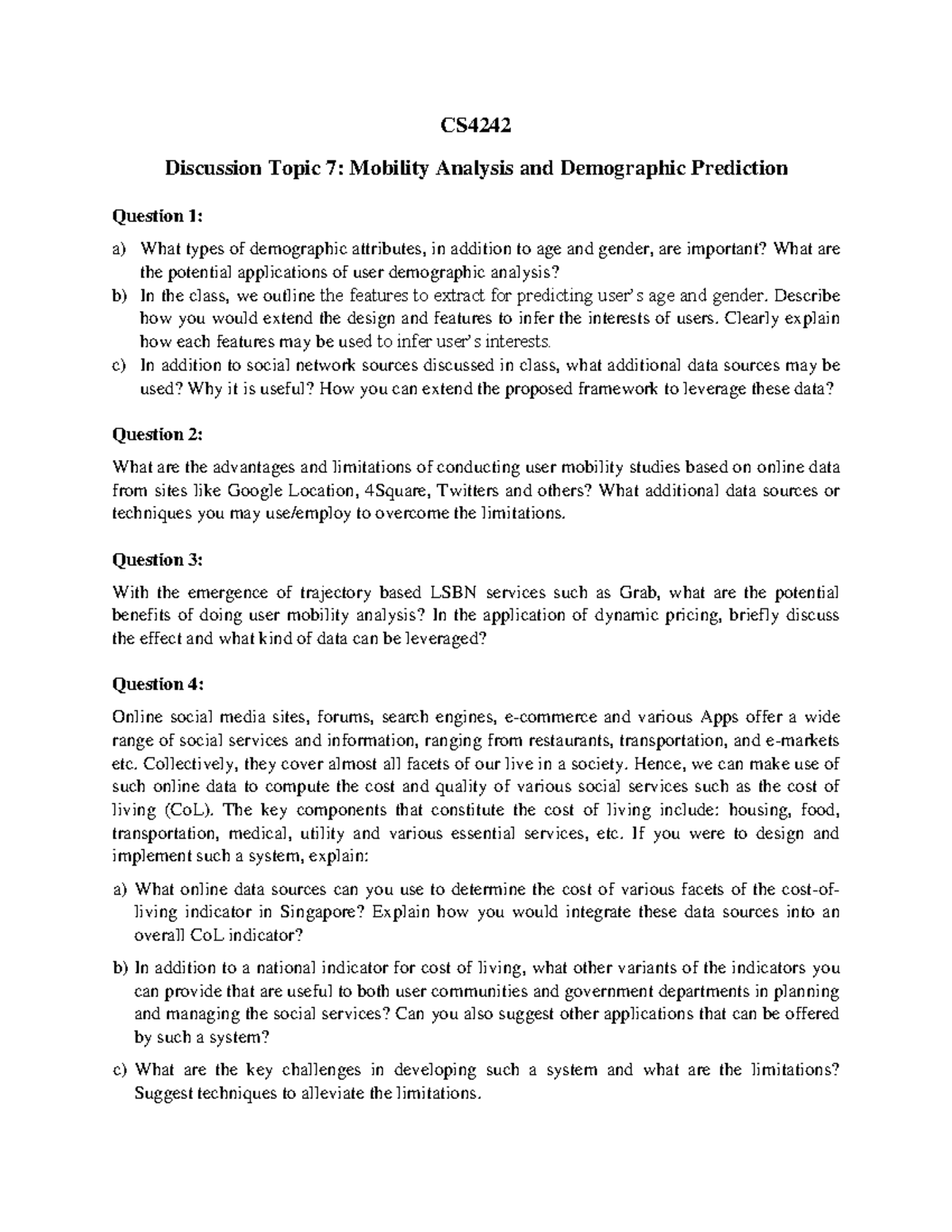 D7-Mobility-Analysis - CS Discussion Topic 7 : Mobility Analysis and ...