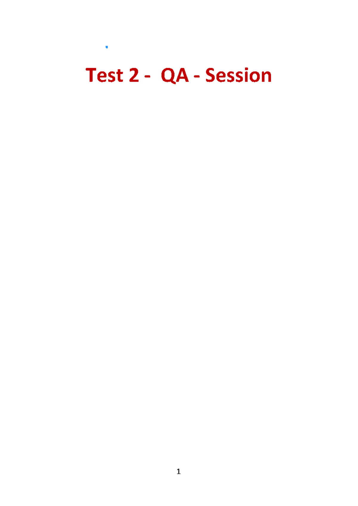 Test 2 - QA Session.pdf - .... - Calculus I - Test 2 - QA - Session ...