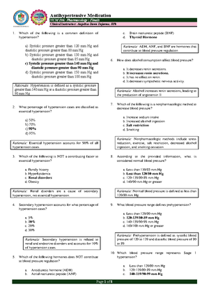 CHN FINAL EXAM PRACTICE QUESTIONS - Enlargement of the prostate gland ...