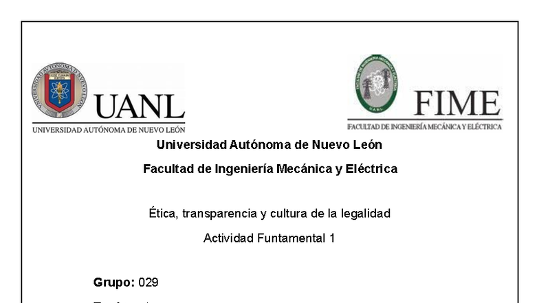 Actividad Fundamental 1 - Universidad Autónoma de Nuevo León Facultad ...