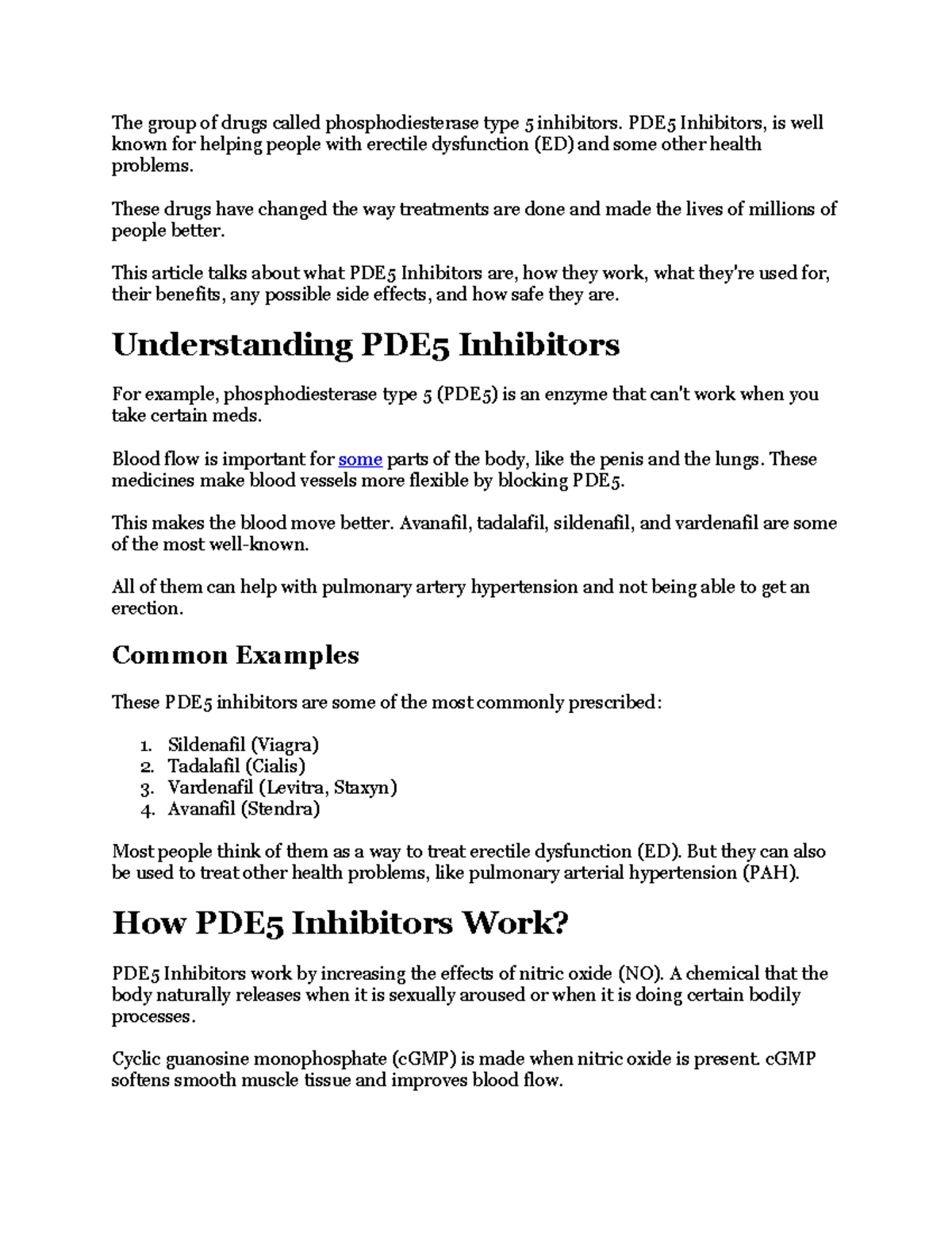 PDE5 Inhibitors: Comprehensive Guide on Uses, Benefits, and Safety ...