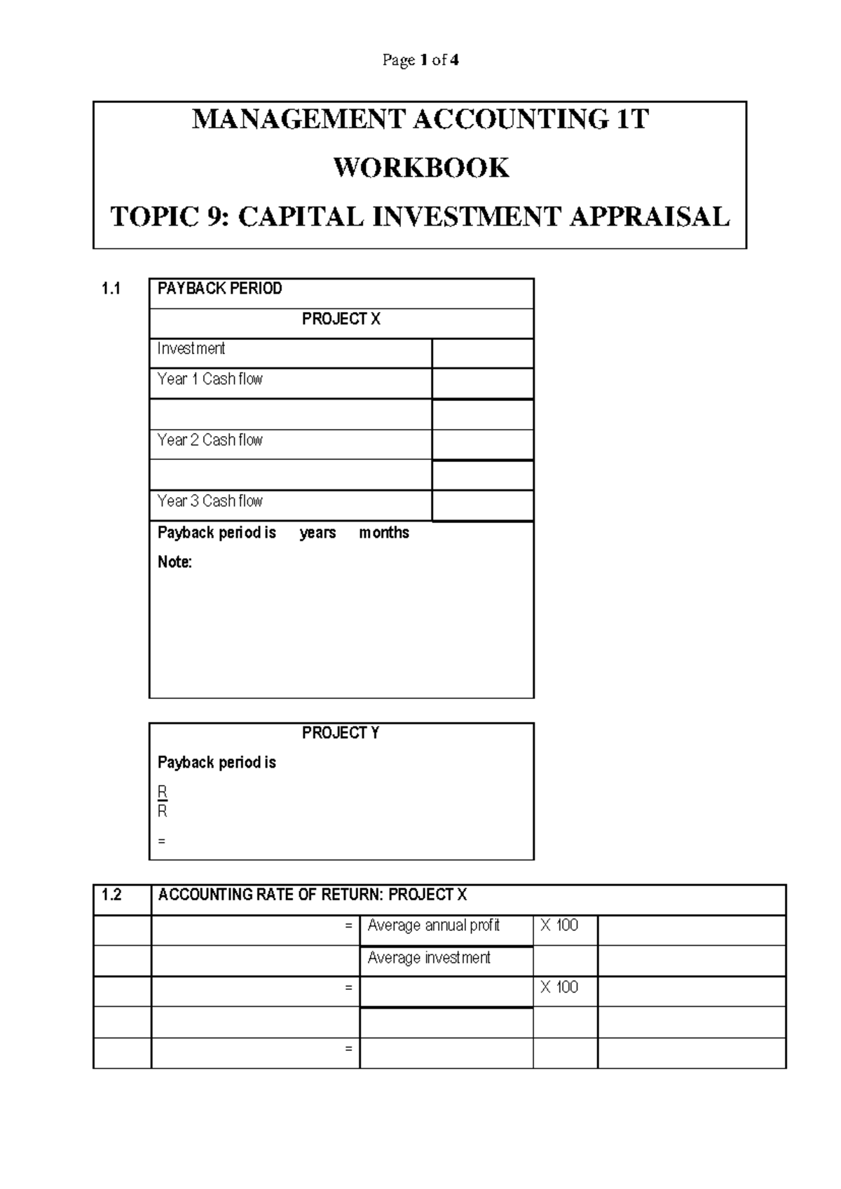 MAC1T Topic 9 Workbook 09 April 2016 - MANAGEMENT ACCOUNTING 1T ...
