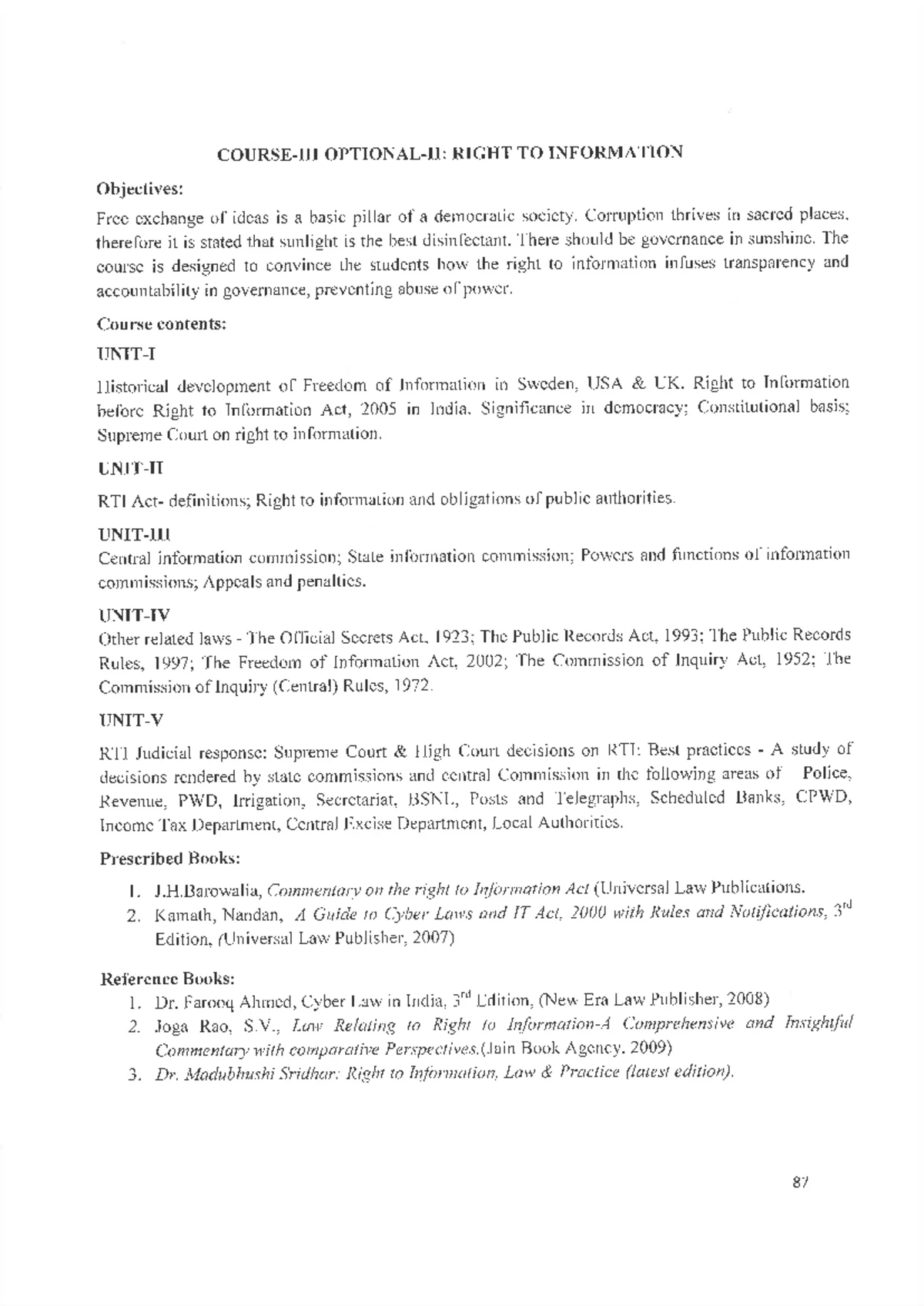 My Notes on Right to Information: Insights and Analysis - Studocu