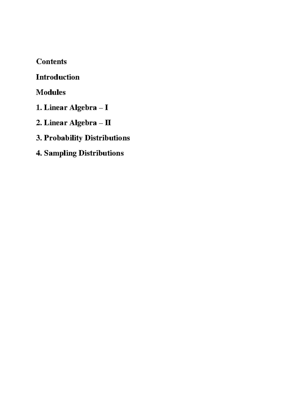 Matlab Manual - MA231TC: Linear Algebra, Probability & Sampling ...