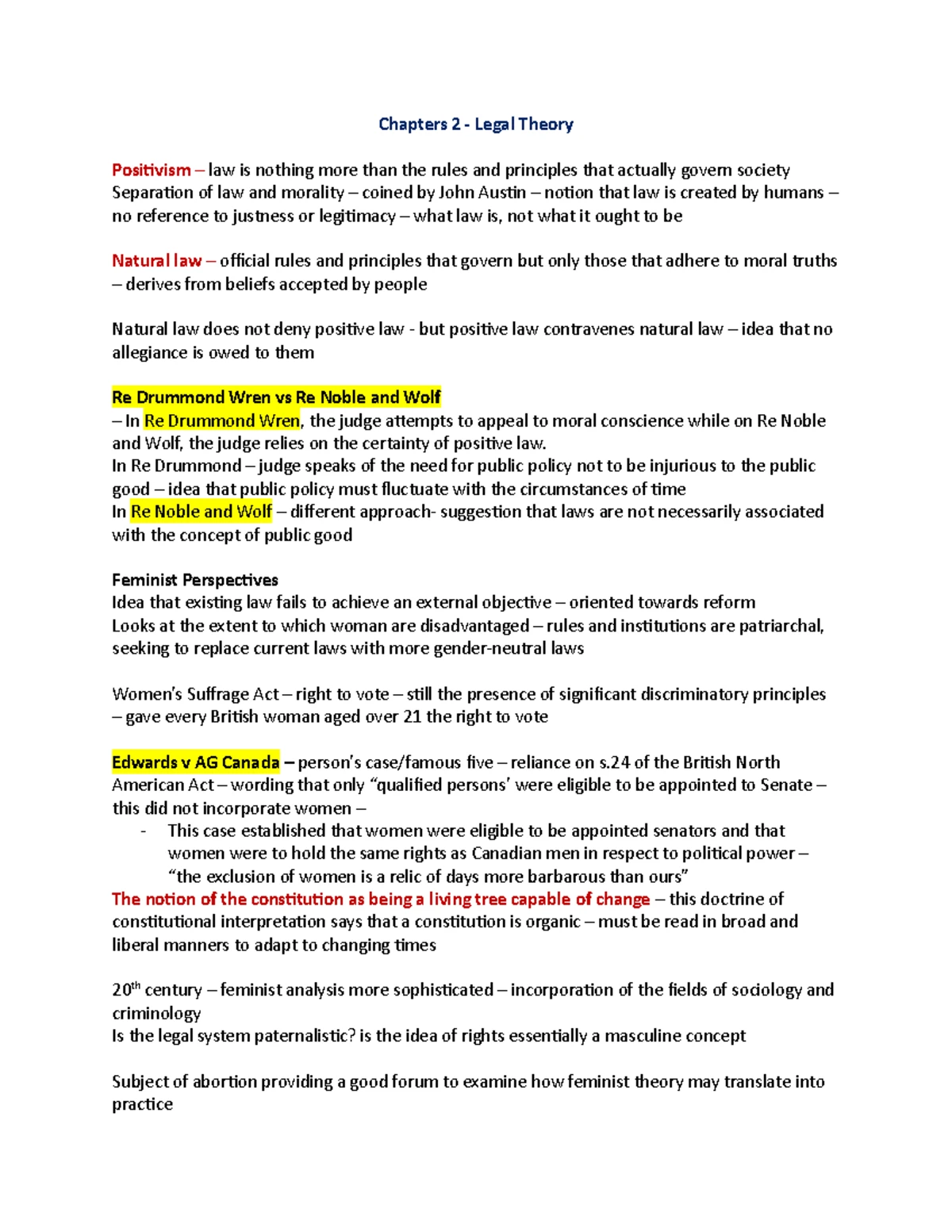 Foundations of Canadian Law Sample Exam 2019 (Course Code: LAW-101 ...