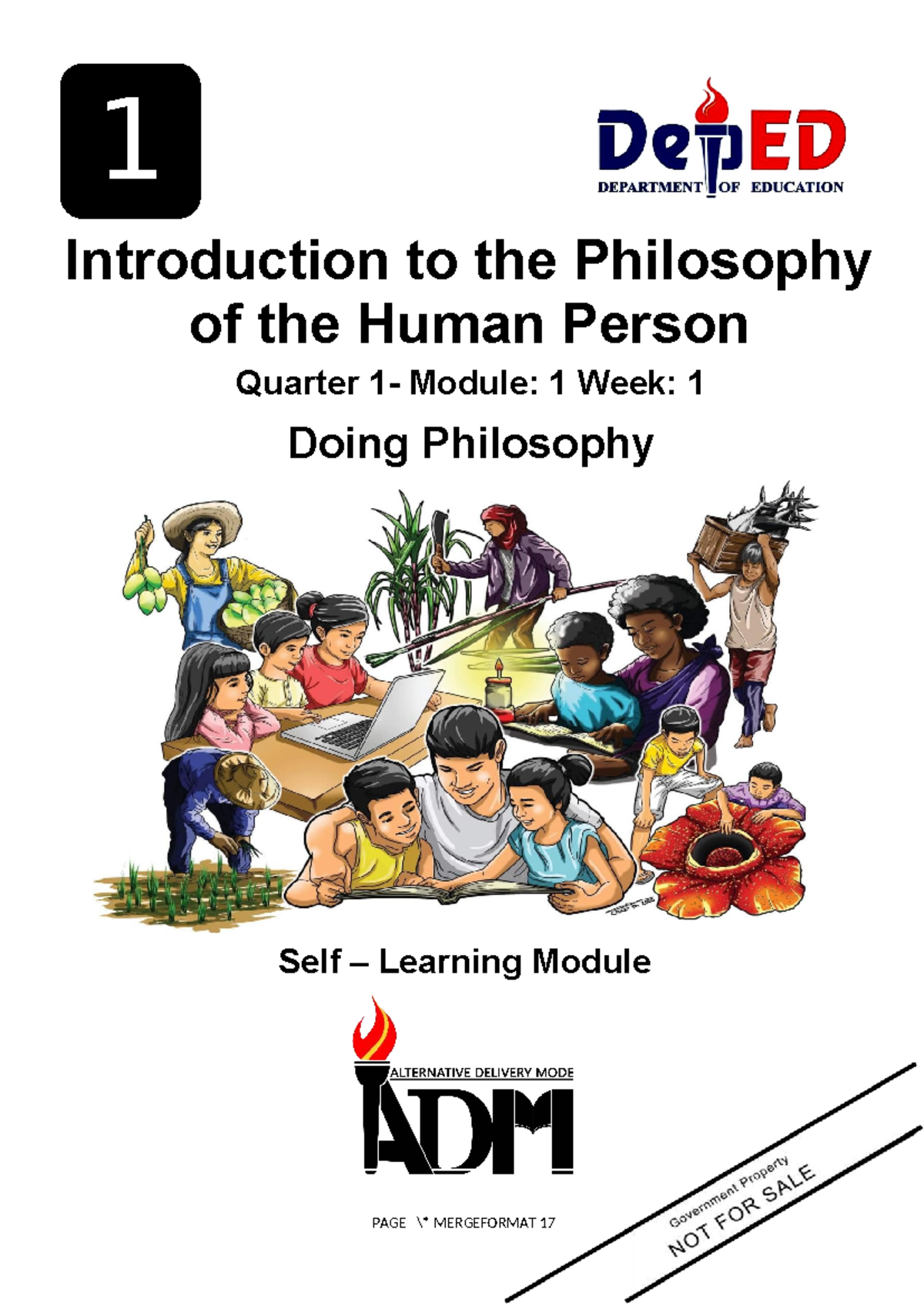 PHIL 101: Intro to Philosophy of the Human Person - Module 1 Overview ...