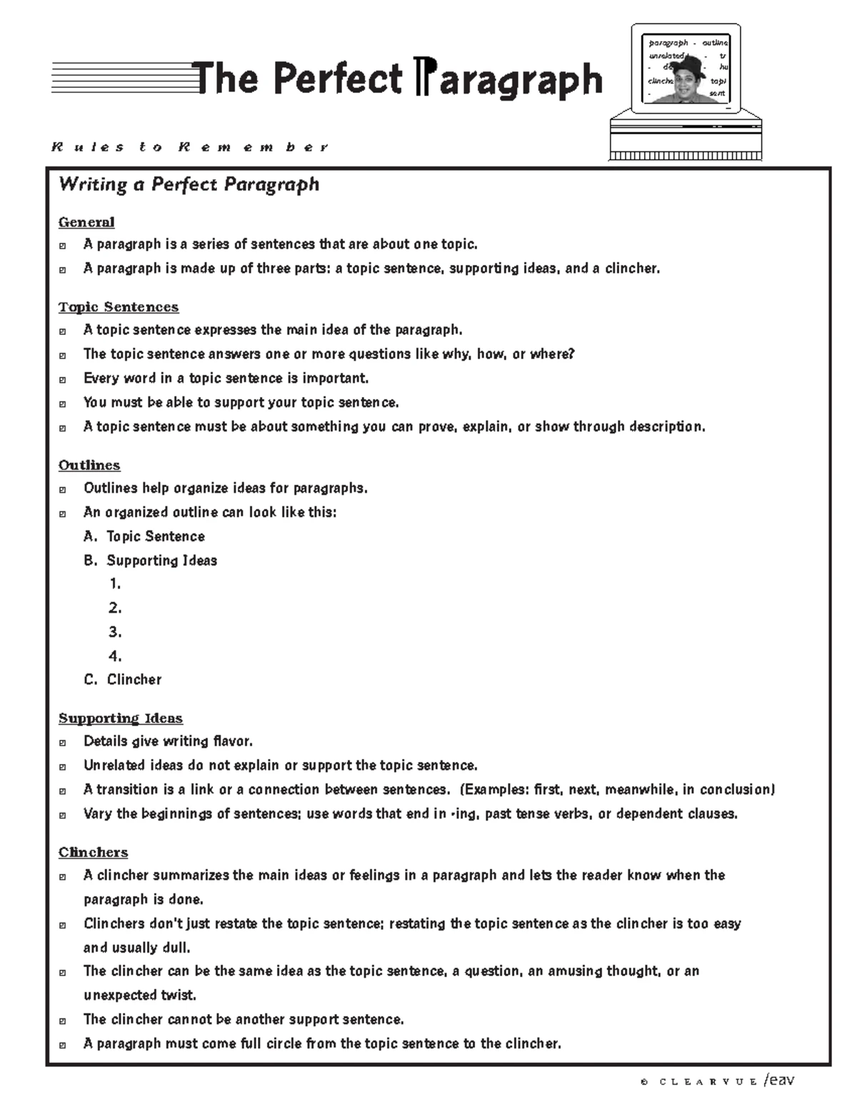 Paragraph Writing Worksheets (WS #1-10) for Practice Activities - Studocu