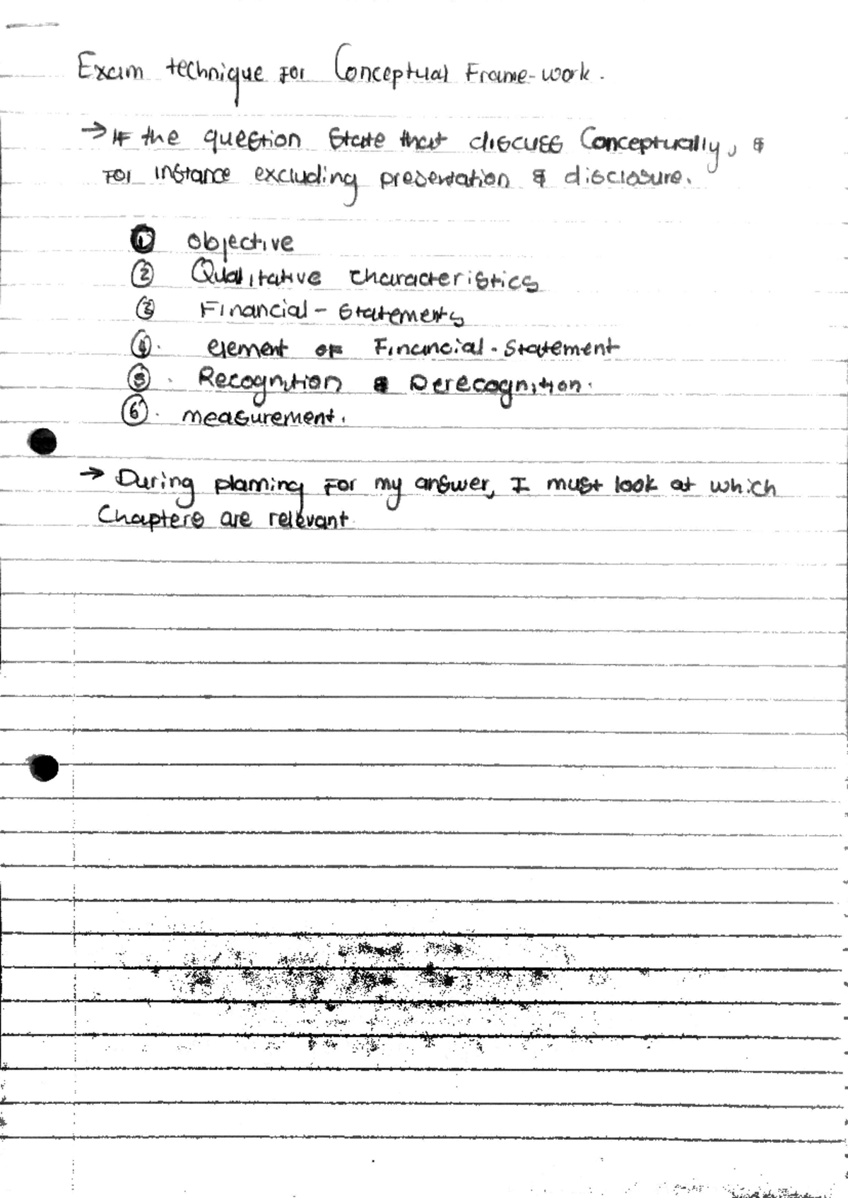 Exam technique for conceptual framework - Exam technique For Conceptual ...