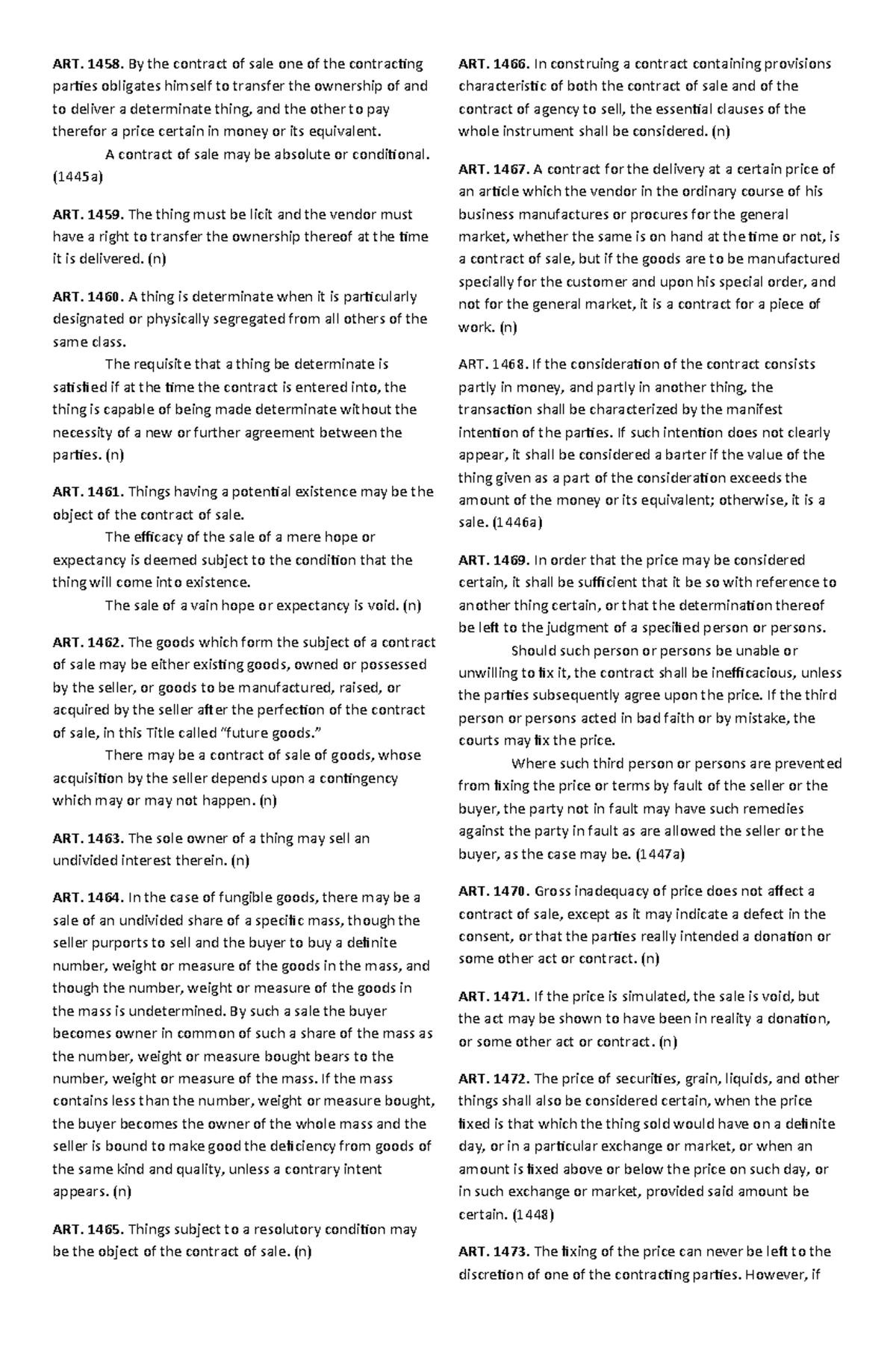 Maceda Law (RA 6552): Buyer Protection & Rights on Installments - Studocu
